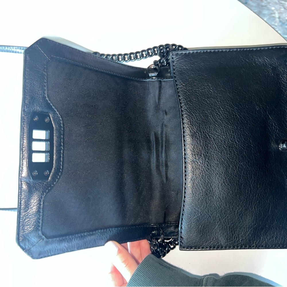 Rebecca Minkoff Black Chevron Crossbody - Picture 4 of 6